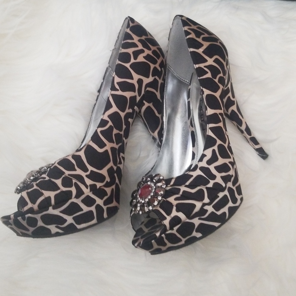 Sexy Animal Print Heels by Michael SZ 6 - Picture 3 of 8